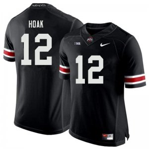 NCAA Ohio State Buckeyes Men's #12 Gunnar Hoak Black Nike Football College Jersey KQC0545JJ